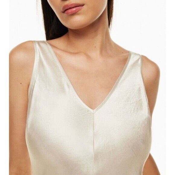 Aritzia Babaton Caspar Dress in Matte Pearl Sz S - Picture 4 of 11